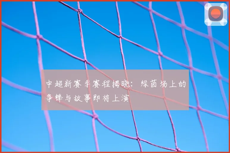 中超新赛季赛程揭晓:绿茵场上的争锋与故事即将上演